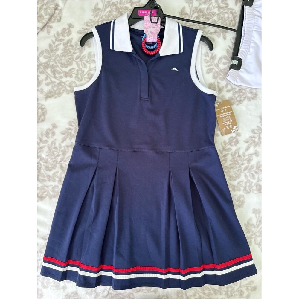 NEW Tommy Bahama Polo Tennis Golf Dress and Shorts Navy White - Picture 3 of 7